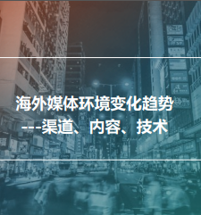 新传播环境下的企业海外传播趋势——2019新传播茶会演讲资料