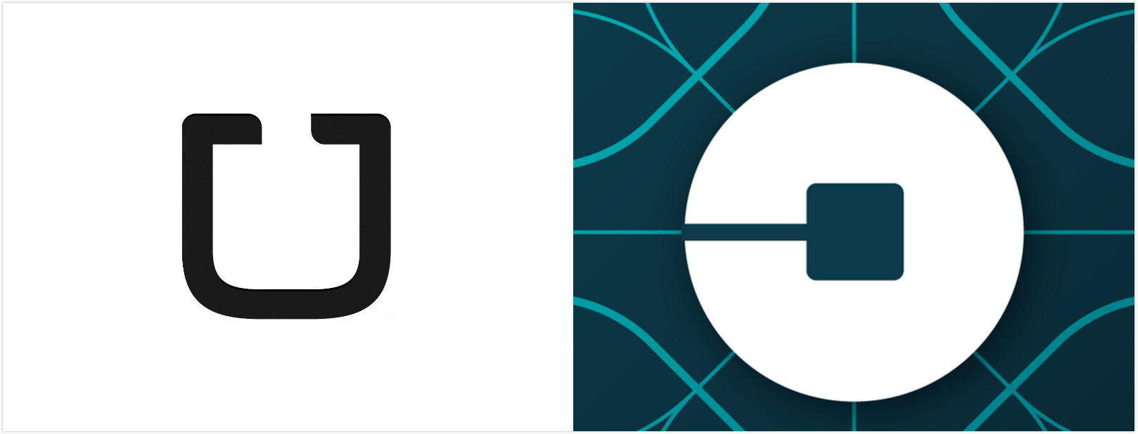 uber品牌重塑，换了铜钱似的新logo